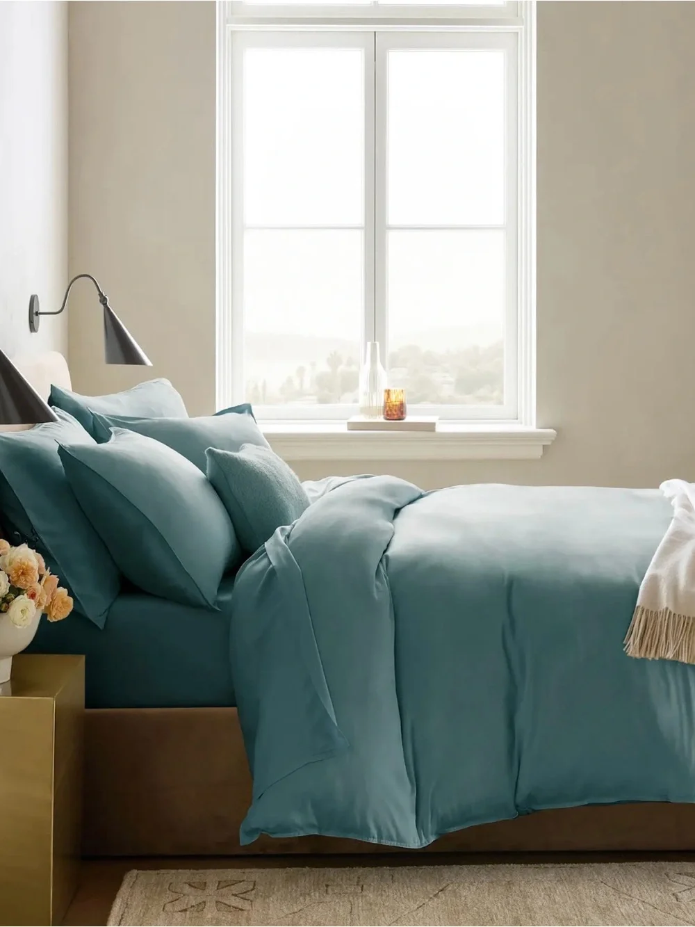 Full/Queen Ocean Bamboo Duvet Cover Only- Retails $104